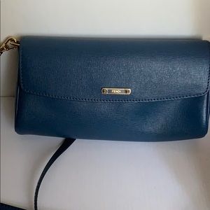 FENDI MINI-COBALT BLUE POUCH